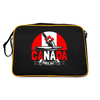 Don de l’État du wapiti du Canada - Sac Retro - noir/or - Dos