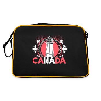 Feuille d’érable du Canada - Sac Retro - noir/or - Dos