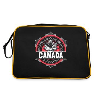 Cadeau d’origine canadienne - Sac Retro - noir/or - Dos