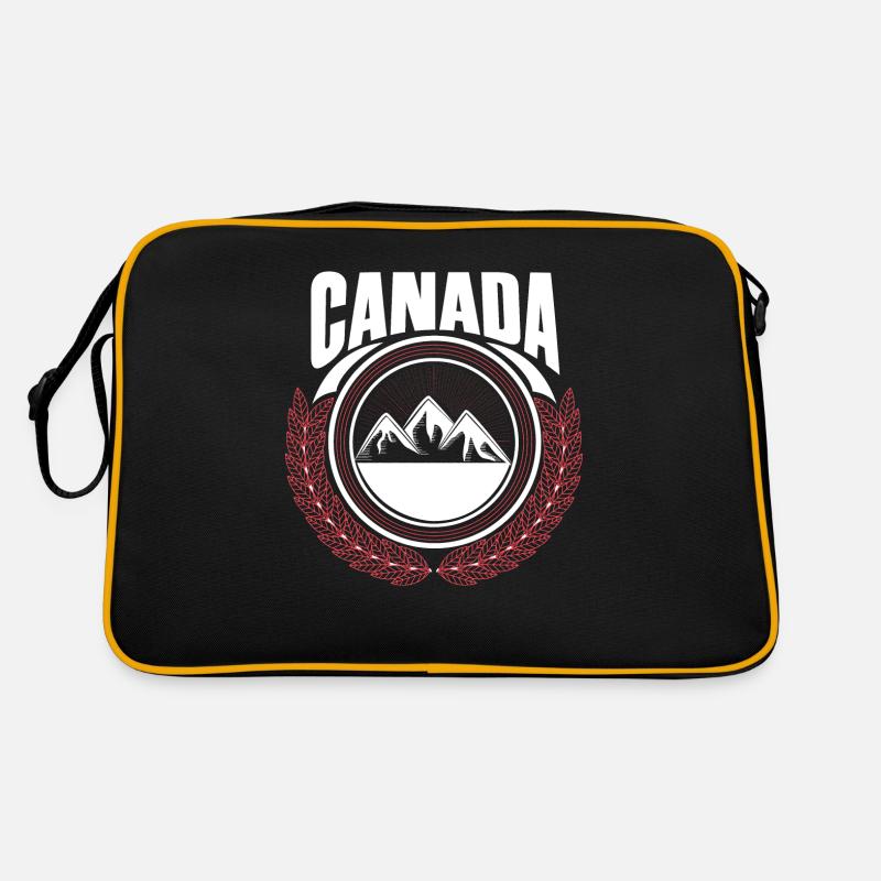 Idée cadeau du pays de naissance de l’érable Canada Sac Retro
