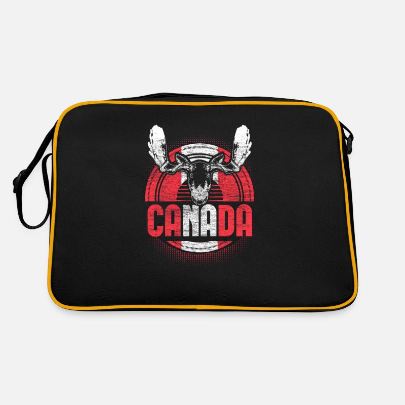 Idée cadeau du drapeau d’érable du Canada Sac Retro