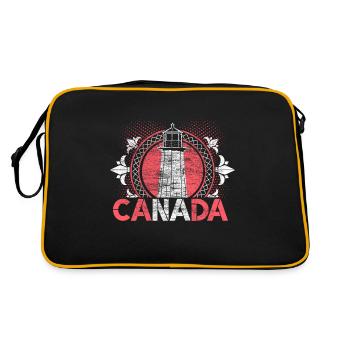 Origine de la neige au Canada - Sac Retro - noir/or - Dos