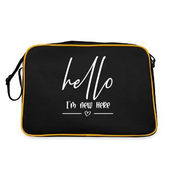 Bonjour dans le nouveau ici - Sac Retro - noir/or - Dos