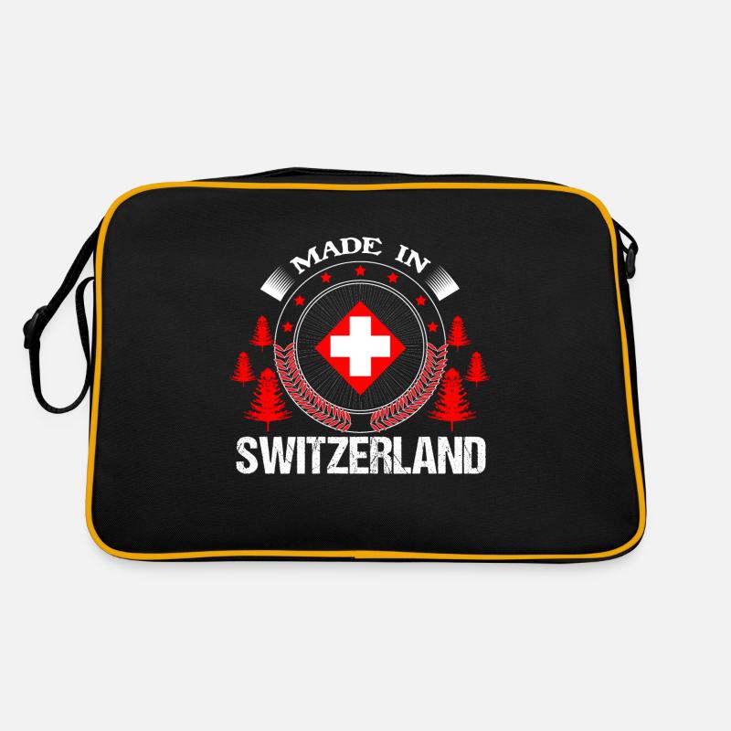 Schweiz Schweizerisch Fahne Geschenk Retro Tasche