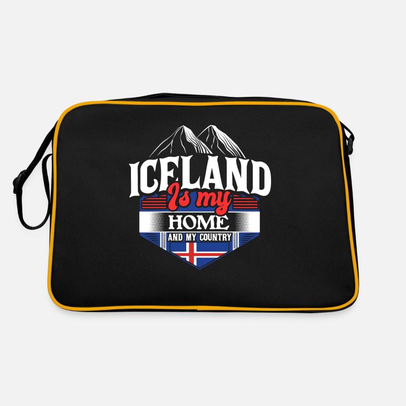 Island Insel Herkunft Geschenkidee Retro Tasche