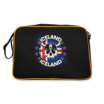 Idée cadeau Iceland Volcano Republic - Sac Retro - noir/or - Dos