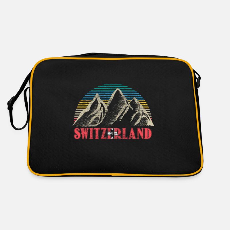 Schweiz Schweizer Herkunft Geschenk Retro Tasche