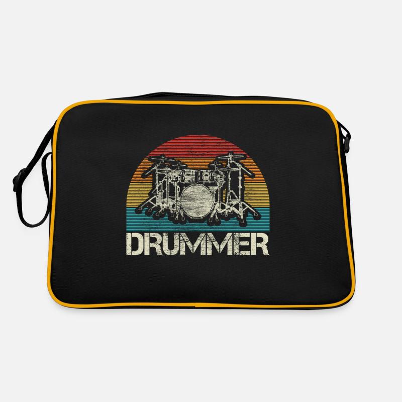 Schlagzeug Trommler Geschenk Retro Tasche
