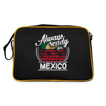 Mexico Mexican Origin Gift Idea - Retro Bag - black/gold - Back