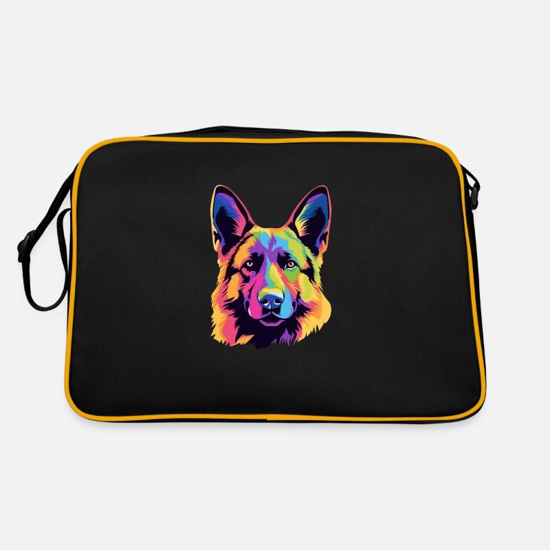 Schäferhund Retro Tasche