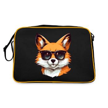 Cool Red Fox: Sunglasses Style - Retro Bag - black/gold - Back
