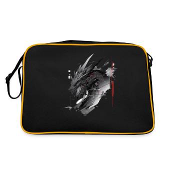 Mecha Animal : tigre, loup, renard, dinosaure, - Sac Retro - noir/or - Dos
