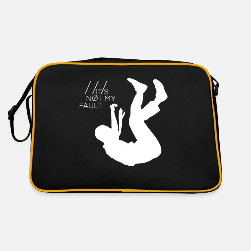 Fällt weiß herunter Retro Tasche