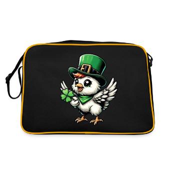 Festin de poulet et de poussin de la Saint-Patrick - Sac Retro - noir/or - Dos