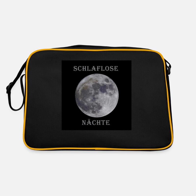 Schlaflose Nächte - Retro Tasche - Schwarz/Gold