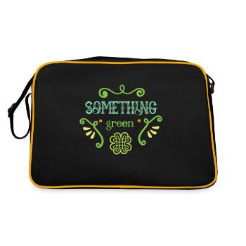 something green - Retro Bag - black/gold - Back
