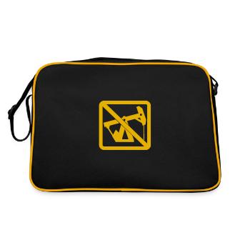 INTERD BENZIN - Retro Tasche - Schwarz/Gold - Hinten
