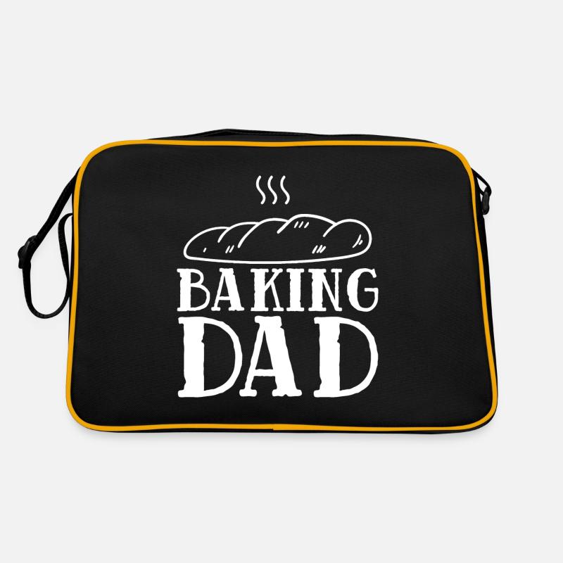 Backen Papa Bäcker Bäckerei Gebäck Bäckerin Retro Tasche