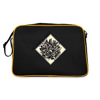 90 vibes - Retro Tasche - Schwarz/Gold - Hinten