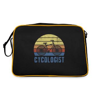 Cycliste cycliste cycliste cycliste vélo - Sac Retro - noir/or - Dos