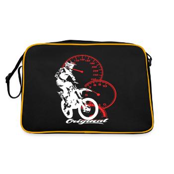 Motorrad Moto Cross Enduro - Sac Retro - noir/or - Dos