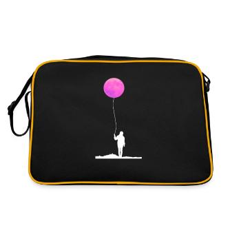 Montgolfière Lune Coucher de Soleil Ballon Full Moon - Sac Retro - noir/or - Dos