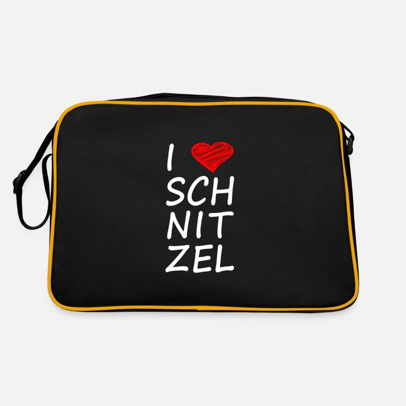 I LOVE SCHNITZEL Retro Tasche