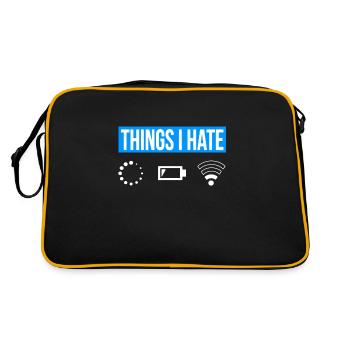 Things I Hate - Wlan Battery Loading Network - Retro Bag - black/gold - Back