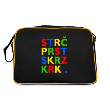 Strč Prst Skrz Krk - Czech tongue twister - Retro Bag - black/gold - Back