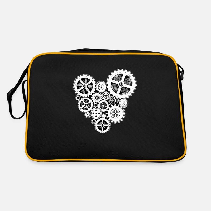steampunk heart Retro Tasche
