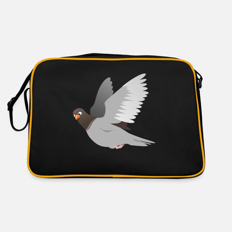 Dove in gray Retro Bag