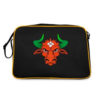 taureau basque - Sac Retro - noir/or - Dos