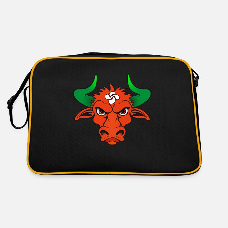 Baskische Stier Retro Tasche