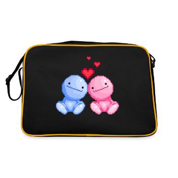 Nohohon in love with Valentine's Day - Retro Bag - black/gold - Back