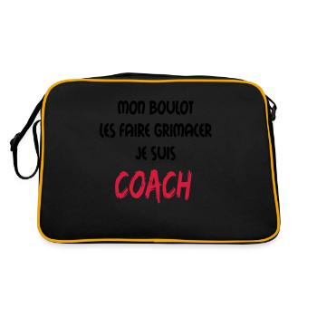 Mon boulot coach 1 - Retro Bag - black/gold - Back