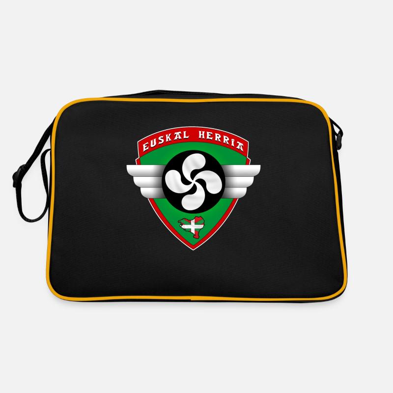 pays basque - Sac Retro - noir/or
