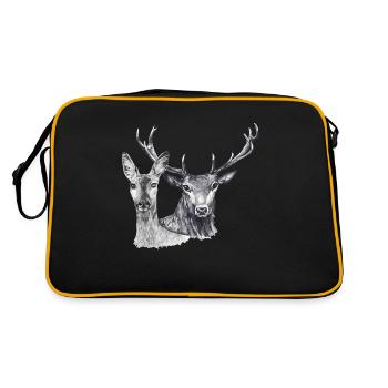 Cerf et lasse - Sac Retro - noir/or - Dos