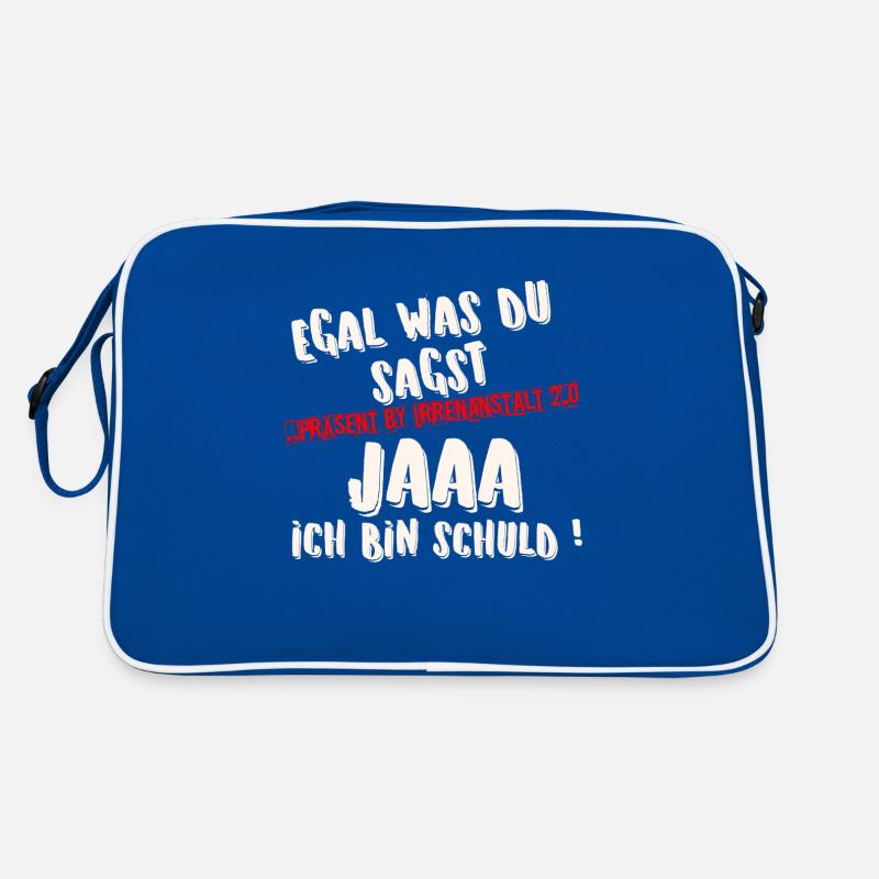 ICH BIN SCHULD Retro Tasche