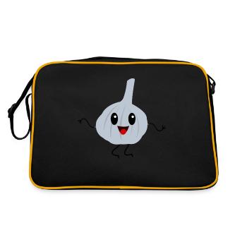National Garlic Day - Retro Bag - black/gold - Back
