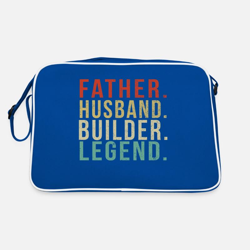 Builder Dad Vintage/ Father. Husband. Builder. Retro Bag