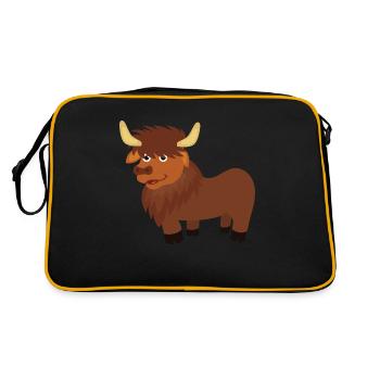 Bison - Retro Bag - black/gold - Back