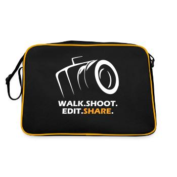 Walk Shoot Edit Share - Retro Bag - black/gold - Back