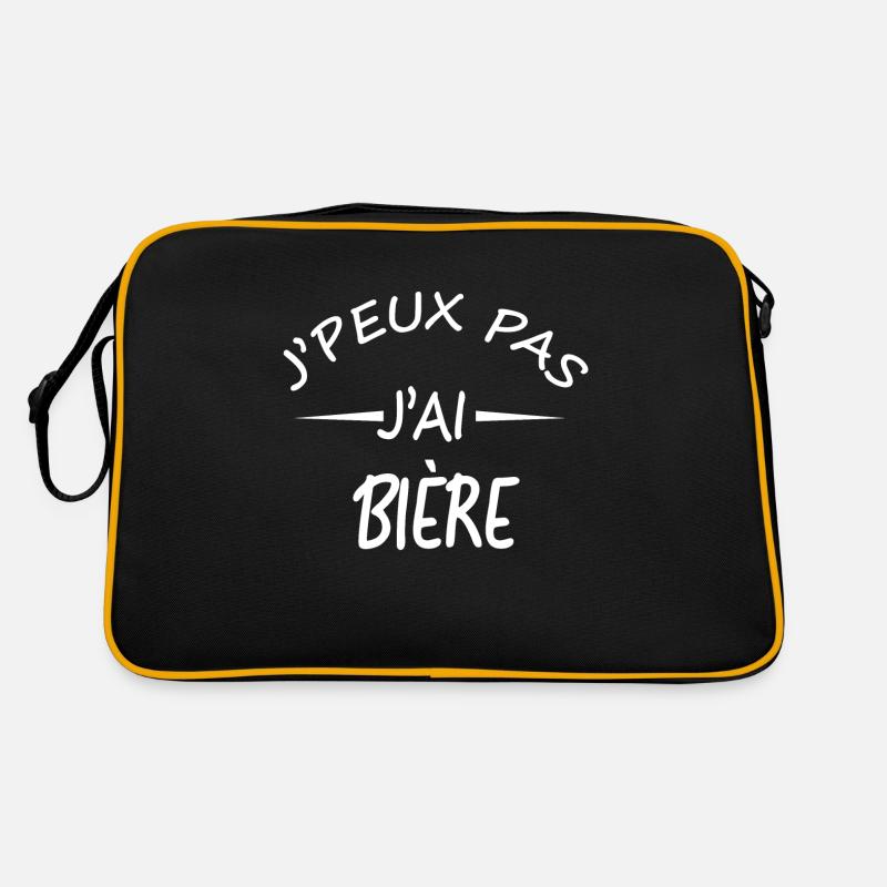 Je peux pas j'ai Bière Sac Retro