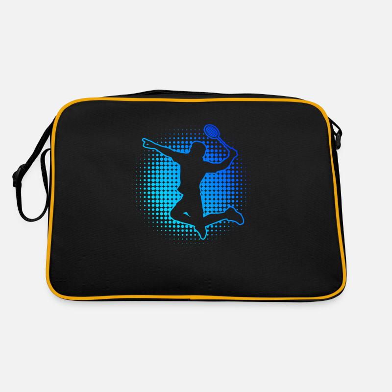 Badminton Masculin Squash Badminton Player - Sac Retro - noir/or