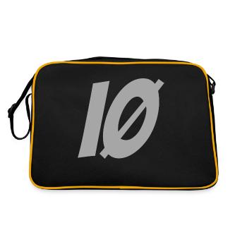 ÏLE D'OLERON IØ gris - Sac Retro - noir/or - Dos