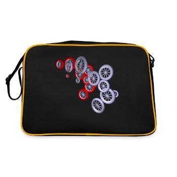 Wheels - Retro Bag - black/gold - Back