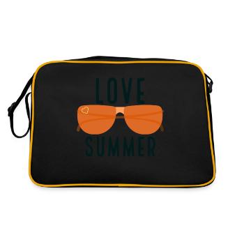 Feel the love of summer - Retro Bag - black/gold - Back