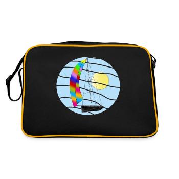 Sur le chemin de la distance. - Sac Retro - noir/or - Dos