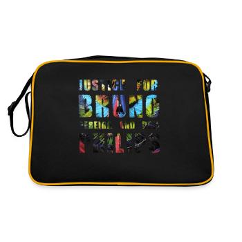 Justice for Bruno and Philips - Retro Bag - black/gold - Back