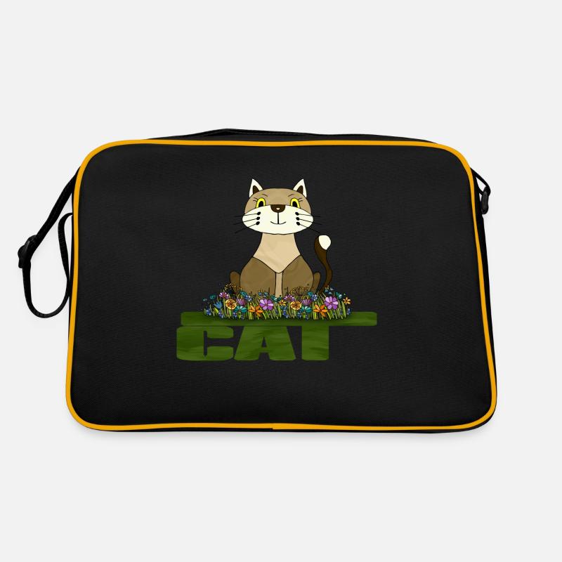 Katze Retro Tasche